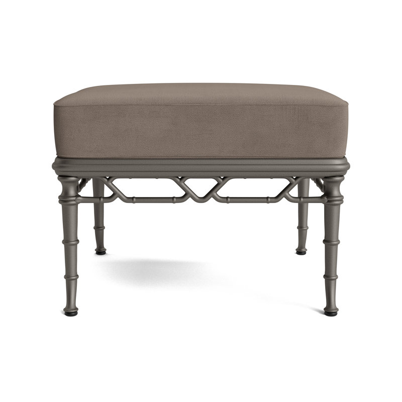 Calcutta Outdoor Ottoman, Mica, Fushion Dove