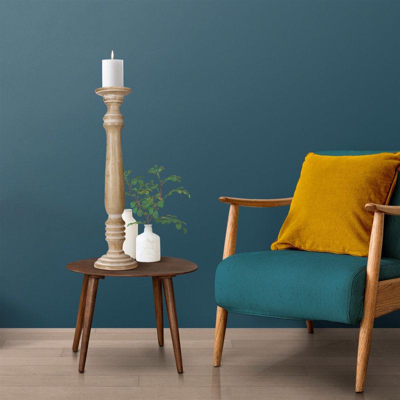 2 Piece Solid Wood Tabletop Pillar Set, 63cm H x 18cm W x 18cm D
