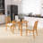 3-Piece Round Dining Table Set For 2 People, With1 Folding Wood Dining Table, 2 Ergonomic Support Upholstered Chairs, Easy Assembly-1448020154