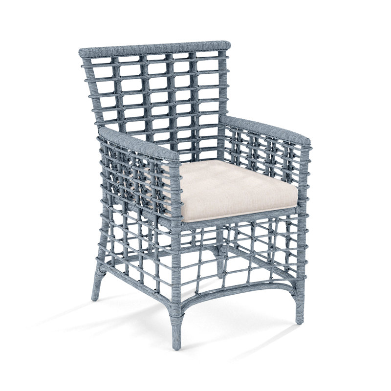Bridgehampton Arm Chair, Basic Beige, Brass