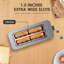 Grille-pain à 4 tranches en acier inoxydable tactile numérique, fentes très larges de 1,5 po, 6 niveaux de brunissement, affichage du compte à rebours à DEL, annulation du réchauffage du dégivrage, pour muffin Bagel Waffle