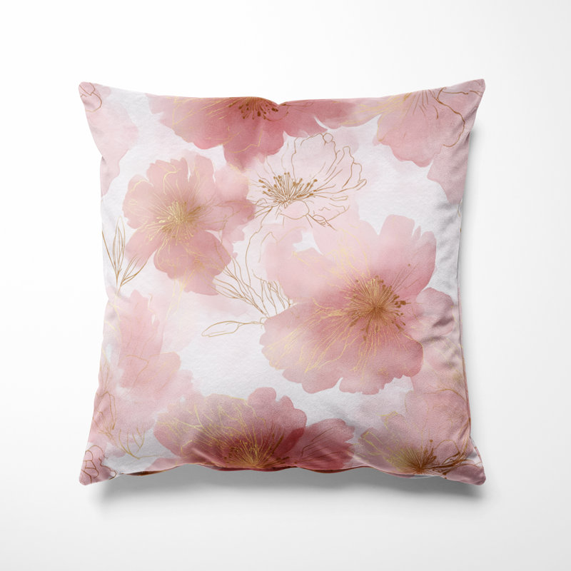 Coussin Floral, H 20 po x l 20 po