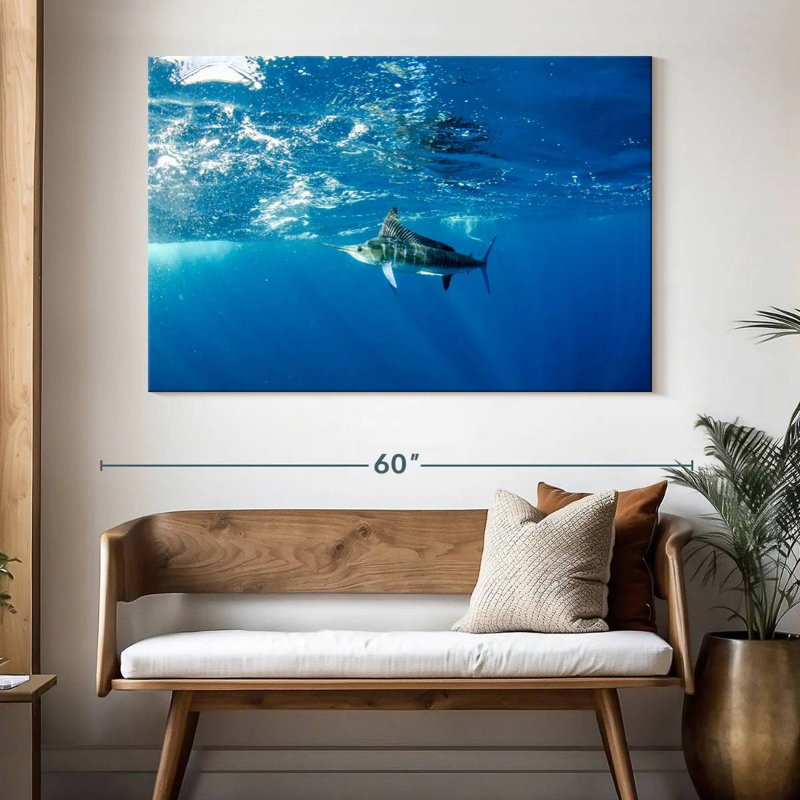 Brampt Underwater Marlin, 34" H x 51" W