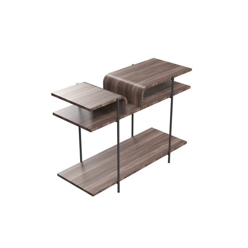 Cascade Console Table, 29.92" H x 43.31" W x 17.13" D, American Walnut