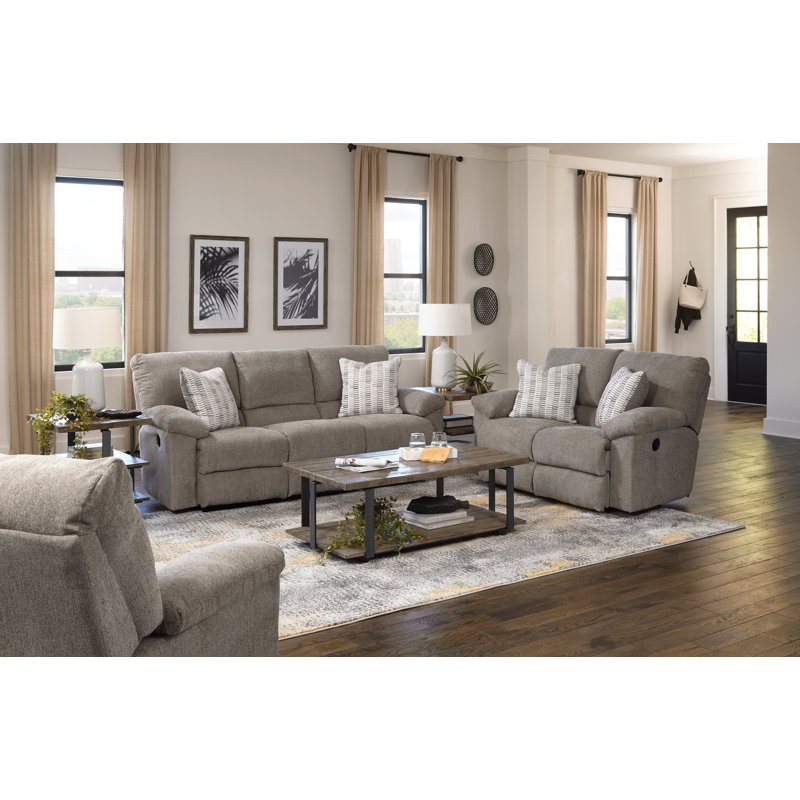Causeuse inclinable Khandaker, Polyester gris
