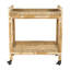 Provence Rattan Bar Cart - Whitewash/Light Brown