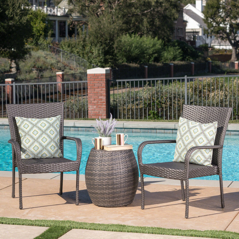 Amarye 2 - Person Patio Conversation Set, Gray