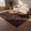 Tapis décoratif rétro à motif floral Claret-419880657