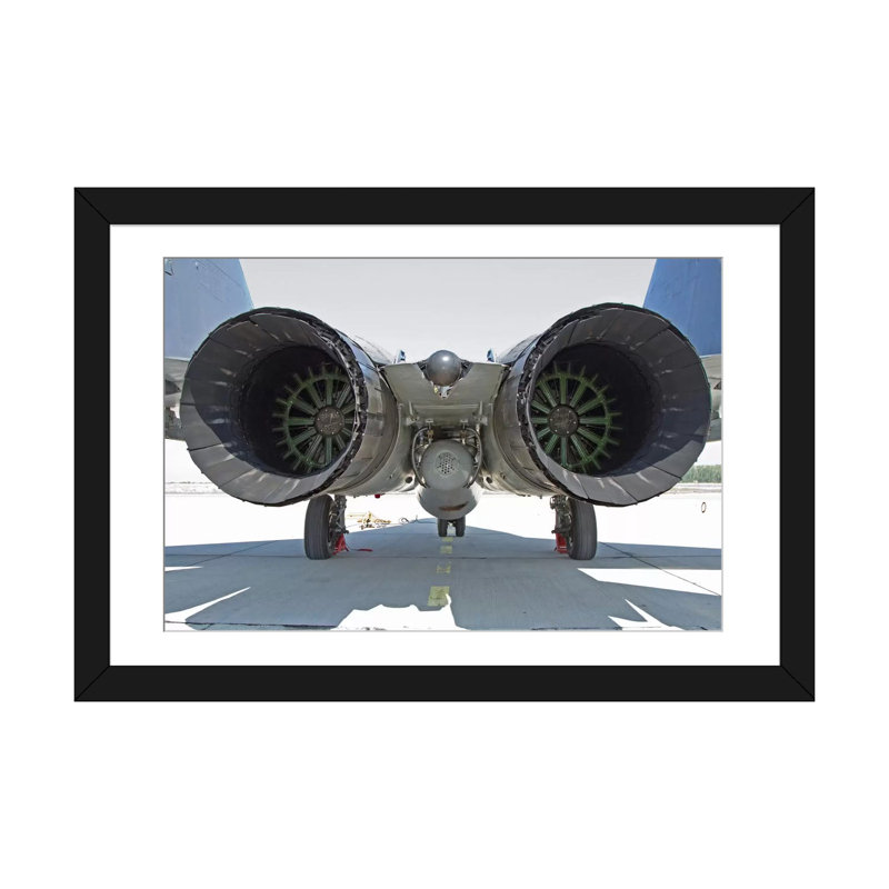 View Of The RD-33 Engines On A Serbian Air Force MiG-29 Jet by Anton Balakchiev - Wrapped Canvas Gallery-Wrapped Canvas Giclée