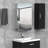 Exquisite Wall Mount Appearance Bathroom Cabinet with Shelf,Towel Rack with Mirror Sliding Door