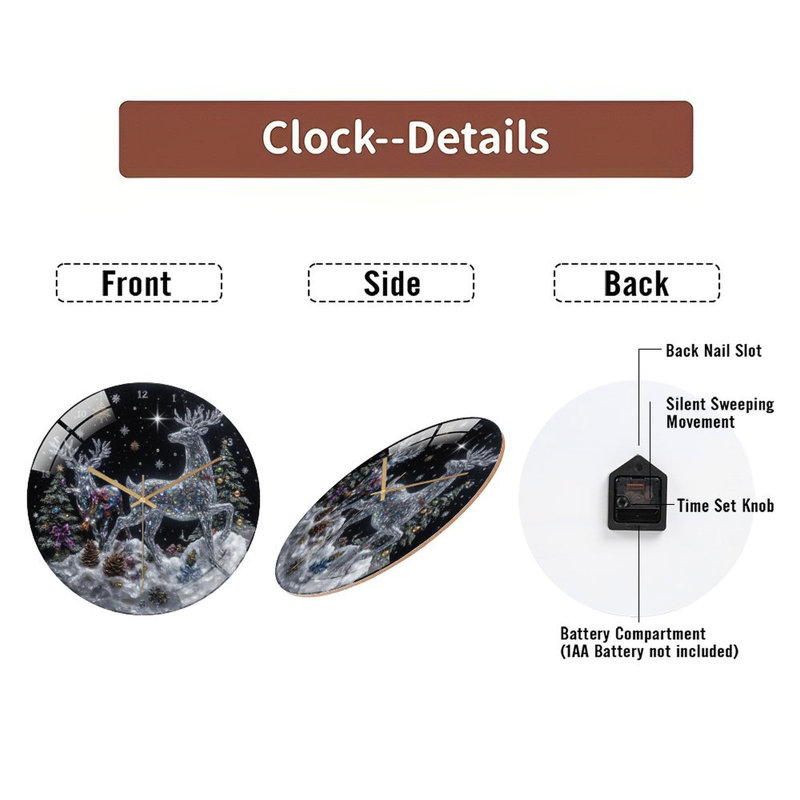 Horloge murale 12 po