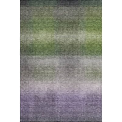 Premium Machine Washable Lubbers AMF1735 Squares Rug