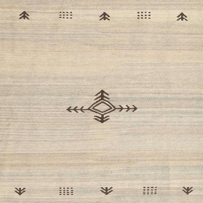 Tapis contemporain ivoire