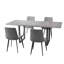 Ensemble de salle à manger Kloc Modern Kitchen, table de salle à manger extensible avec chaises rembourrées-419983307-439439430