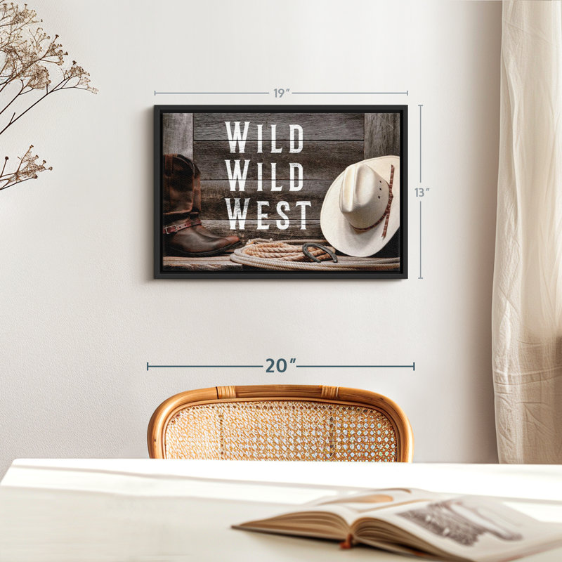 «Wild Wild West», reproduction sur toile, H 13 po x l 19 po