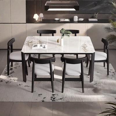 Italian style rectangular simple dining table