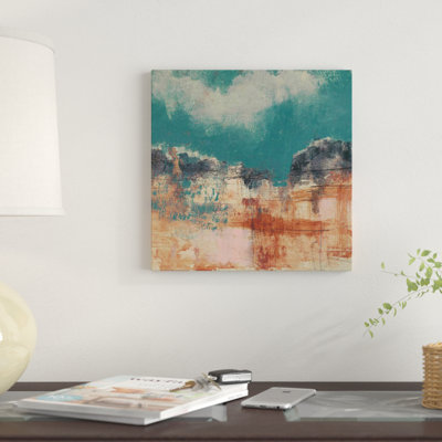 «Teal Sky I» par Jennifer Goldberger, reproduction sur toile