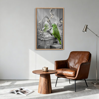 Parrot Mirror, reproduction d'art sur toile, ensemble de 1
