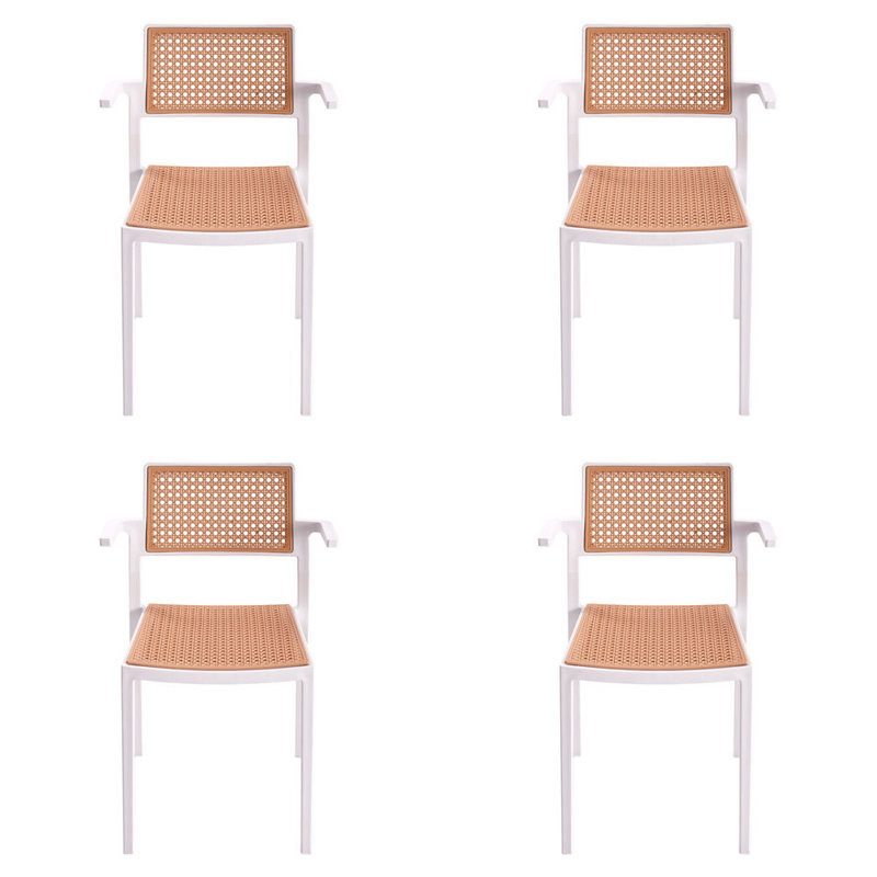 Ameed 50cm H Stacking Armchair, White