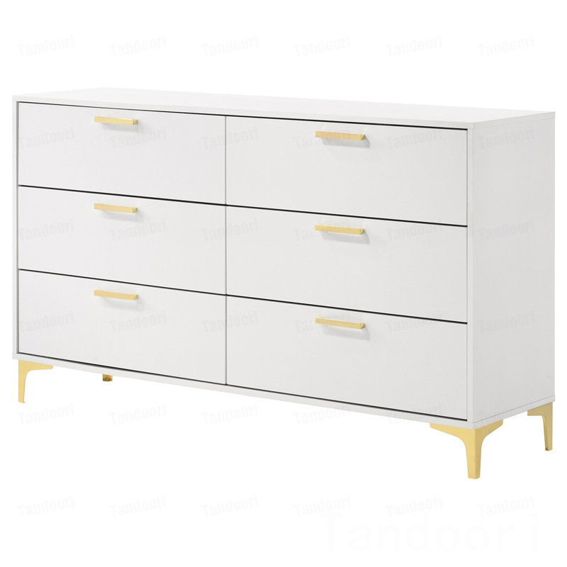 Commode rectangulaire à 6 tiroirs