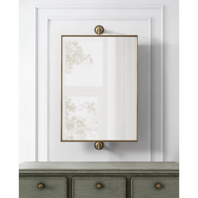 Dunnell Rectangle Pivot Bathroom Wall Mirror