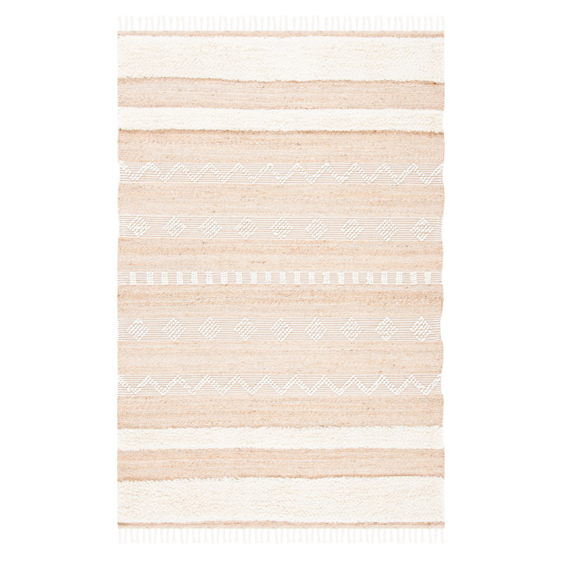 Tapis géométrique tissé à la main Havana, Rectangle 9 pi x 12 pi