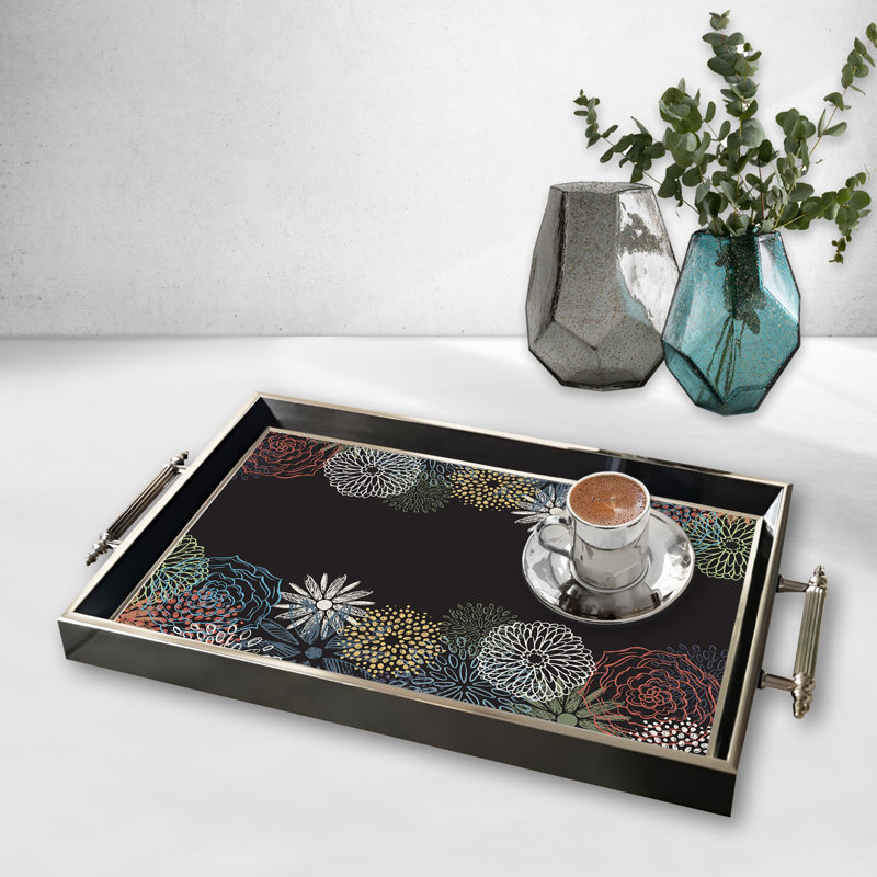 Élégant plateau en verre de 19,7 po x 11,4 po x 1,4 po | Fabrication 100% verre durable | Facile à nettoyer avec un chiffon humide | Idéal pour le service, la présentation décorative et l'organisation | Ajout élégant à la décoration intérieure