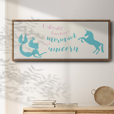 Mermaid Unicorn - toile encadrée