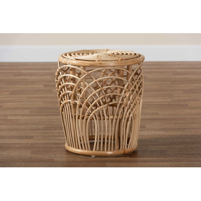 Celene 17.3'' Rattan Tall Frame End Table