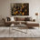 Art mural sur toile noir