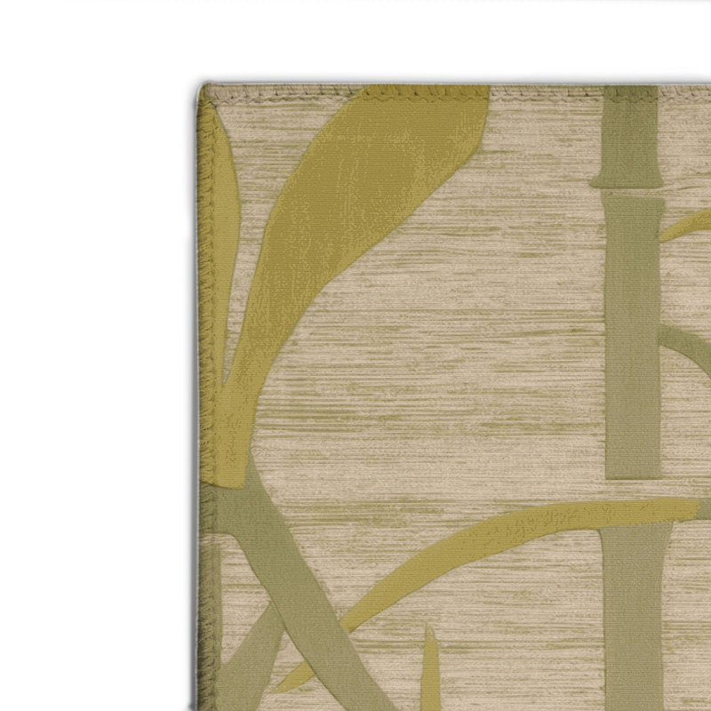 Tapis brun abstrait intérieur et extérieur, Rectangulaire 8 pi x 10 pi