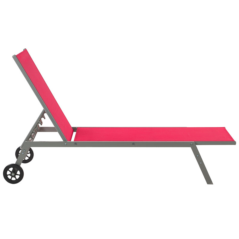 Heidimarie 198cm Long Reclining Single Sun Lounger