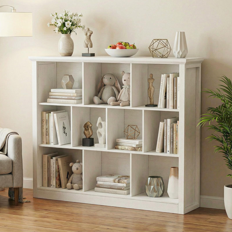 Étagère de rangement pour 10 cubes, Blanc