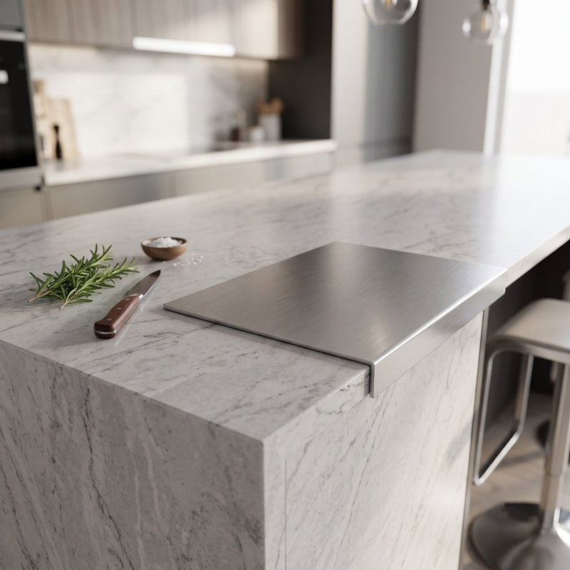 Heston Rectangular Stainless Steel Cutting Board