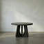 Nobuko Round Mahogany Wood Dining Table-27088617