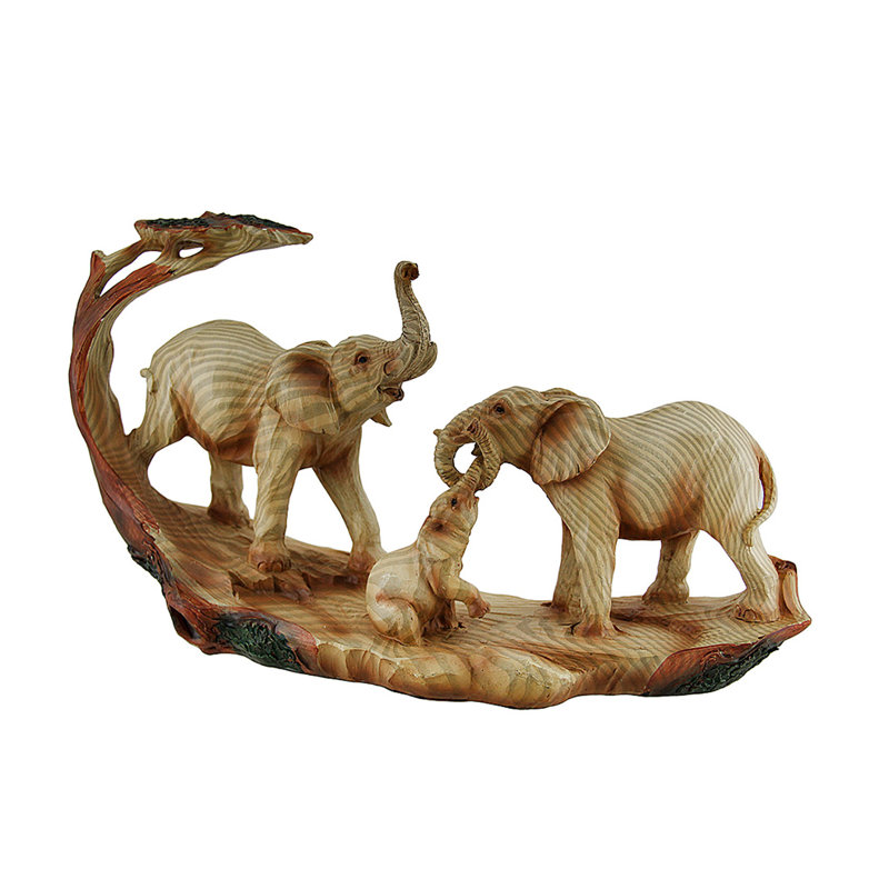 Figurine éléphant safari en famille