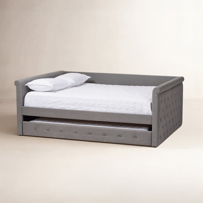 Samitha Upholstered Daybed, Full, Gray