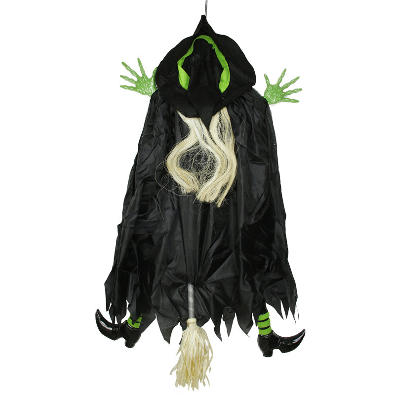 4.5' Crashed Wicked Witch Hanging Halloween Decoration
