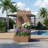 Metal Planter Box with Trellis with Wheels-55307880