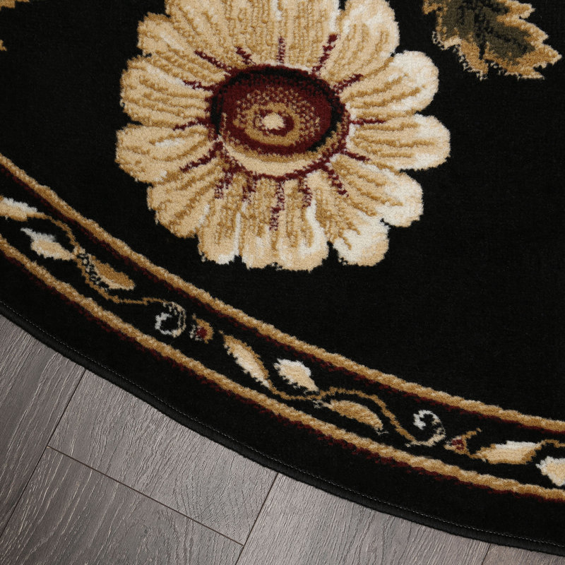 Gossard Floral Indoor Rug, Round 7'10"