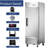 27"w Commercial Freezer Single Solid Door Stainless Steel Interior And Exterior Construction Reach-in Freezer 18.68 Cu.ft. Upright Fan Cooling Freezer For Restaurants And Commercial Environments