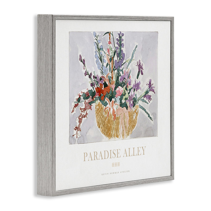 Giclée encadrée Paradise Alley, par Jadei, H 17 po x l 17 po, Giclée de ferme grise encadrée