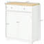 All-Scene Sideboard Buffet Storage - 2 Doors & 2 Drawers, Adjustable Shelf for Kitchen, Living Room and Hallway