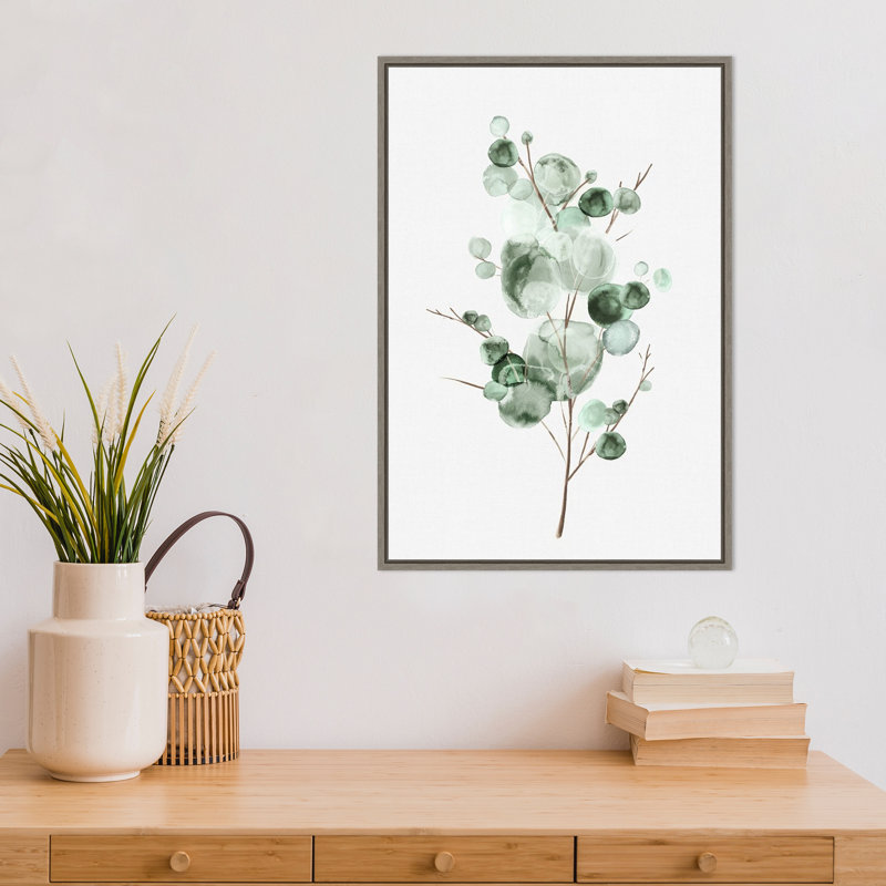 "Tender Sprout I" par Eva watts, reproduction d’art sur toile tendue, Gris