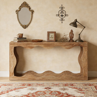 Farmhouse Console Table Entryway Table Couch Table Behind Sofa