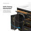 Meuble-lavabo autoportant en bois d'ébène foncé 72 po avec comptoir en pierre blanche et dosseret Bailey-1654667072-1654667074-1654667075
