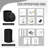 Bathroom Accessories Set, 4 Pcs Glass Bathroom Accessory Set, Soap Dispenser, Toothbrush Holder,Holder Set, Bathroom Sets Complete, Bathroom Sink Set For Modern Home Decor-840131961