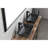Black Matte Bathroom Sink With Rectangular Glass Vessel And Faucet - 6.3 In. Package Height, 14.38"L X 22.25"W In Easy Installation 4-3/8"H  Note: This Violates Instruction, But Is Shown To