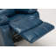 Fauteuil inclinable en cuir bleu marine Charlotte-1005214425
