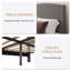 Lit plateforme tapissier Chic Teddy-1431438872-1431438868